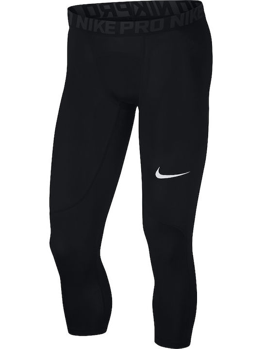 Nike Pro 3/4 Training Tights Men's Sports Capri Leggings Black