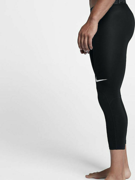 Nike Pro 3/4 Training Tights Men's Sports Capri Leggings Black