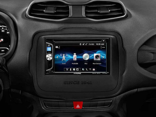 Alpine Автомобилна Аудио Система 2DIN (Блутут/USB/AUX/WiFi/GPS/Apple-Carplay/Android-Auto/CD) с Тъчскрийн 6.2"