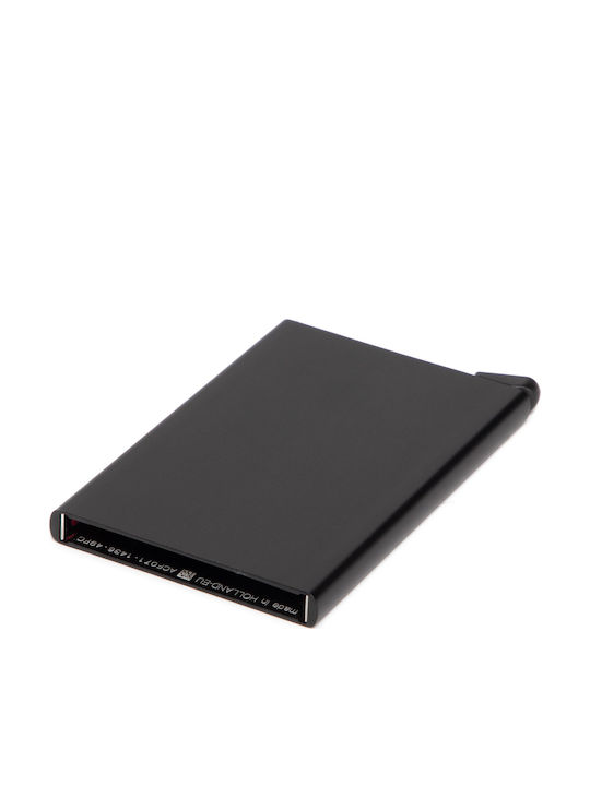 Cardprotector Ανδρικό Πορτοφόλι Καρτών με RFID και Μηχανισμό Slide Μαύρο
