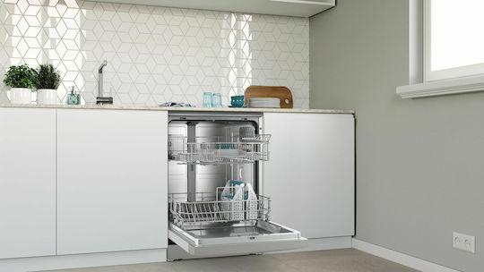 Pitsos Freestanding Dishwasher with Wi-Fi for 12 Place Settings W60xH84.5cm Inox