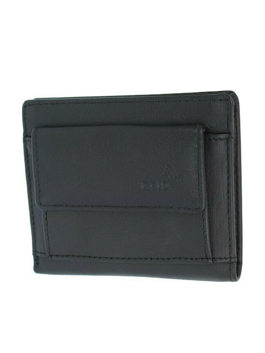 Leather Men's Wallet Classic with RFID Black