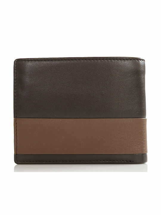 Leather Men's Wallet Classic with RFID Brown