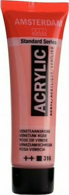 Royal Talens Amsterdam All Acrylics Standard Acrylic Paint Set Venetian Rose 316 20ml 1pcs 17043160