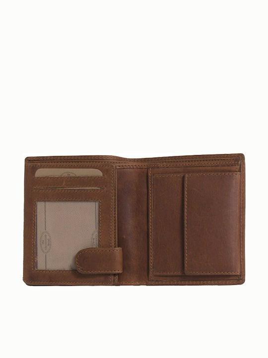 Leather Men's Wallet Classic Tabac Brown
