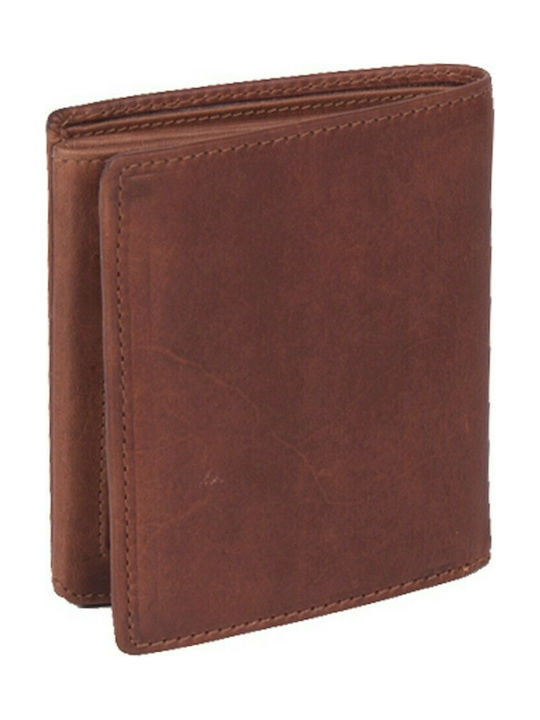 Leather Men's Wallet Classic Tabac Brown