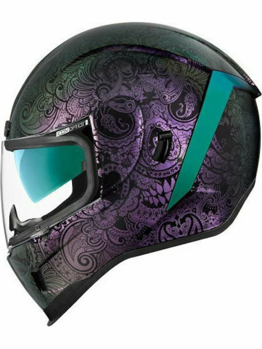 Icon Airform Chantilly Opal Purple Κράνος Μηχανής Full Face 1500gr με Sunvisor