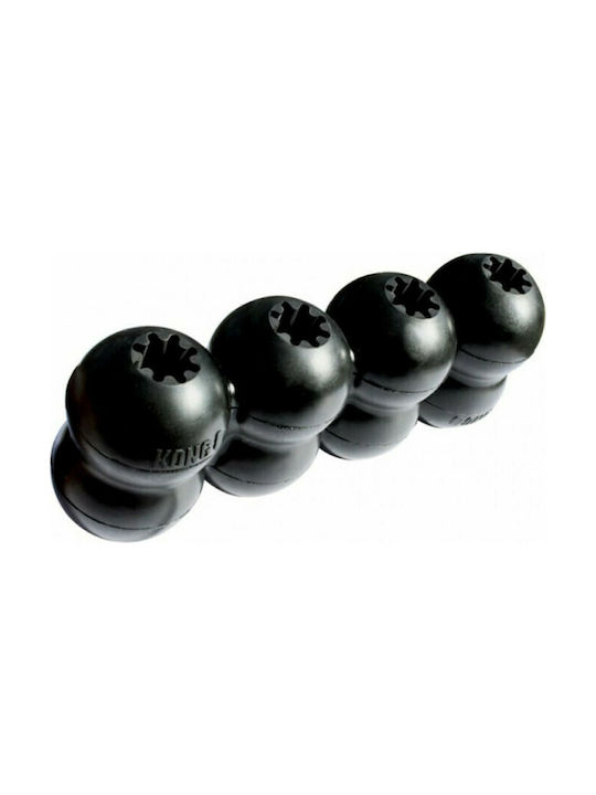 Kong Goodie Ribbon Hundespielzeug Kauen aus Gummi Mittel Schwarzes 1Stück