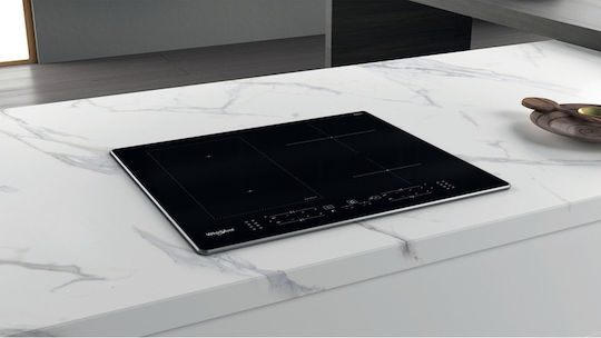 Whirlpool Επαγωγική Εστία με Πλαίσιο Αυτόνομη με Λειτουργία Κλειδώματος 59.8x51.6εκ.