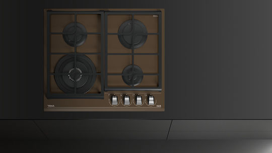Teka Gas Cooktop Autonomous 60x51εκ. London Brick Brown Glass