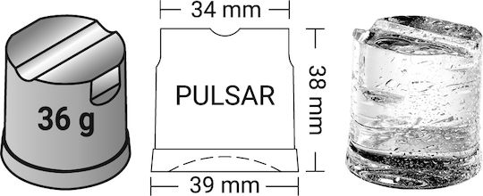 ITV Ice Makers Παγομηχανή mit Funktion Pulsar und Tagesproduktion von 135kg Pulsar MP145