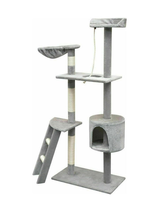 vidaXL Cat Scratching Post Cat Tree In Gray Colour 97x40x150 cm