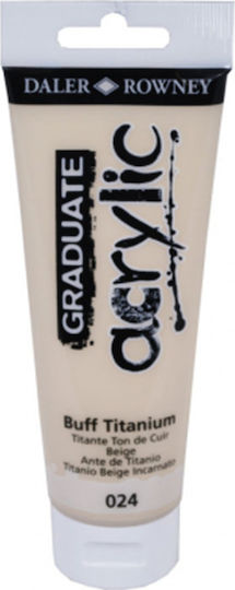 Daler Rowney Graduate Acrylic Acrylic Paint Set in Beige color Buff Titanium 024 120ml 1pcs