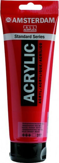 Royal Talens Amsterdam All Acrylics Standard Acrylic Paint Set Transparent Red Medium 317 120ml 1Stück