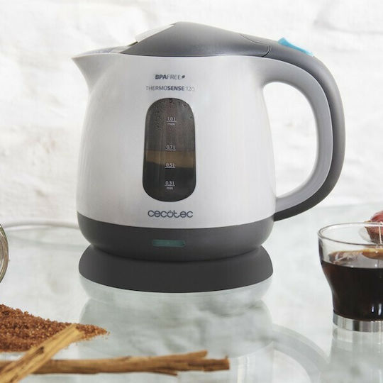 Cecotec ThermoSense 120 Електрическа Кана 1л 1100W Бяла