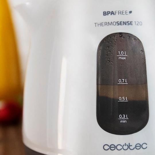 Cecotec ThermoSense 120 Електрическа Кана 1л 1100W Бяла