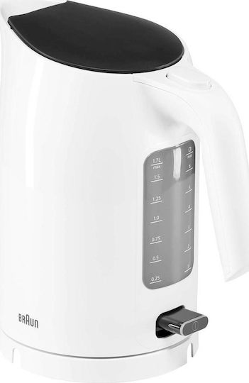 Braun PurEase Fierbător 1.7lt 2200W Alb