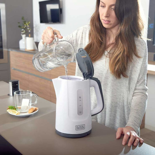 Black & Decker BXKE2200E Fierbător 1.7lt 2200W Alb