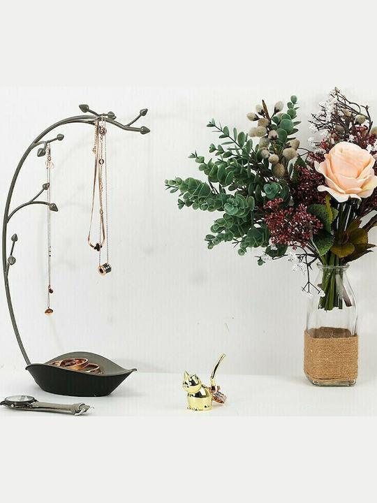 Umbra Orchid Metallic Gray Jewellery Stand 22.9x14x38.1cm