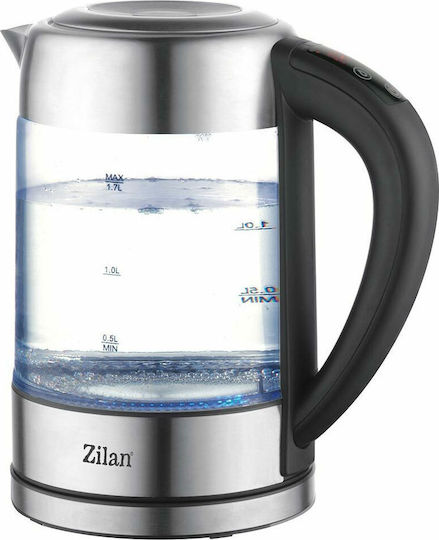 Zilan Βραστήρας 1.7lt 2200W Ασημί