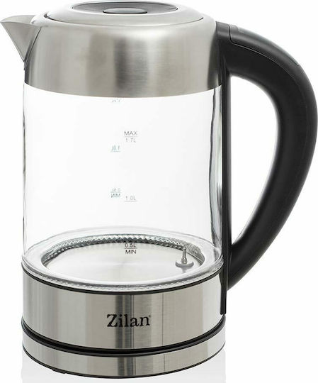 Zilan Βραστήρας 1.7lt 2200W Ασημί