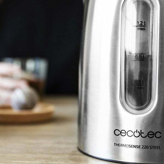 Cecotec ThermoSense 220 Steel Reisekessel 1.2Es 1630W Grau