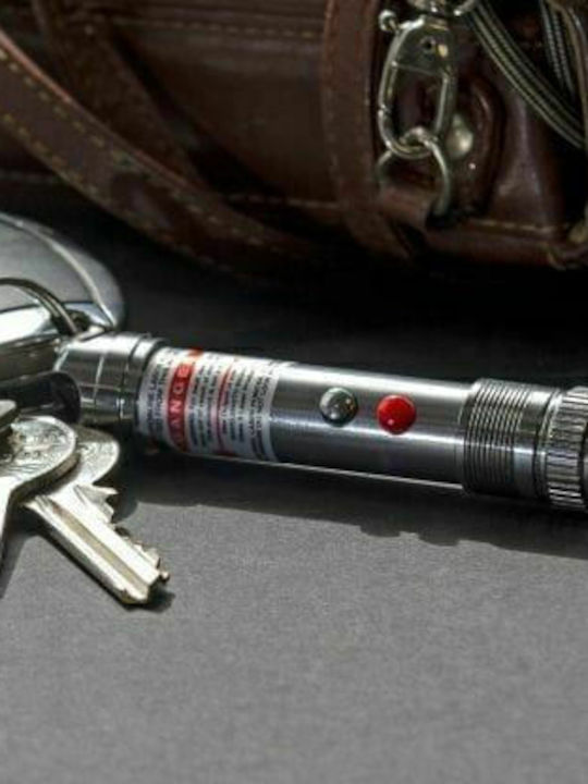 True Utility Schlüsselanhänger LaserLite Metallisch mit LED Rot