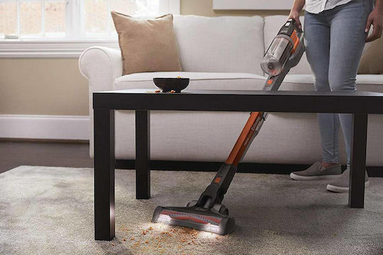 Black & Decker BHFEV182C Επαναφορτιζόμενη Σκούπα 2 σε 1 Stick & Χειρός 18V Πορτοκαλί