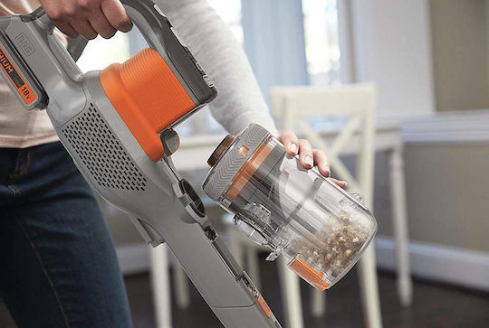 Black & Decker BHFEV182C Επαναφορτιζόμενη Σκούπα 2 σε 1 Stick & Χειρός 18V Πορτοκαλί