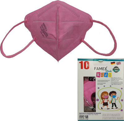 Famex Kids Mask FFP2 NR Schutzmaske FFP2 Rosa 100Stück