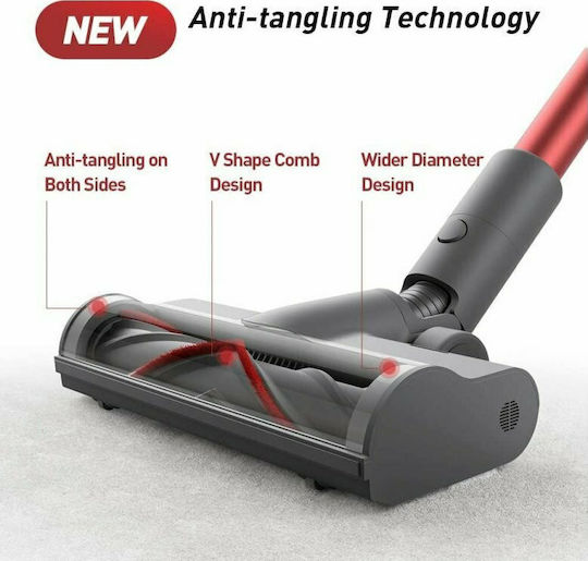 Dreame T20 Επαναφορτιζόμενη Σκούπα 2 σε 1 Stick & Χειρός 25.2V Κόκκινη