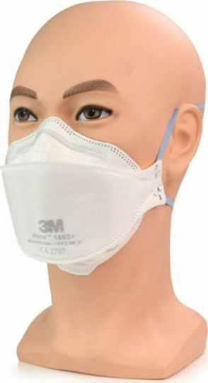 3M Aura 1862+ Μάσκα Προστασίας FFP2 Λευκή 1τμχ