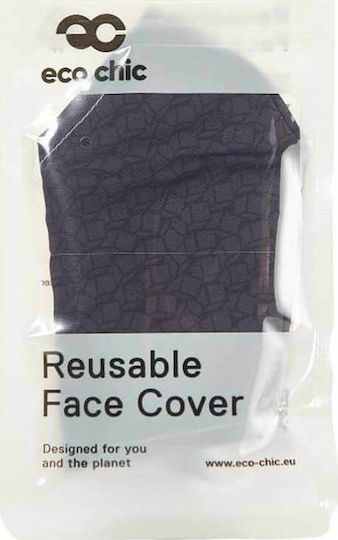 Eco Chic Face Cover Black Disrupted Cubes 1τμχ