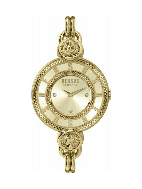 Versus by Versace Les Dock's Watch with Metal Bracelet Gold