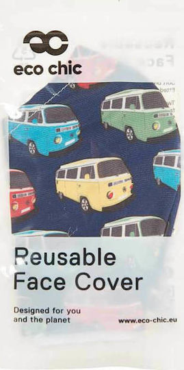 Eco Chic Face Cover Navy Campervan 1τμχ