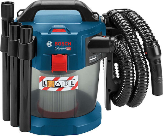 Bosch GAS 18V-10 L Professional Solo Акумулаторна Прахосмукачка За Течности / Твърди Без Зарядно и Батерия с Пластмаса Контейнер 10лт