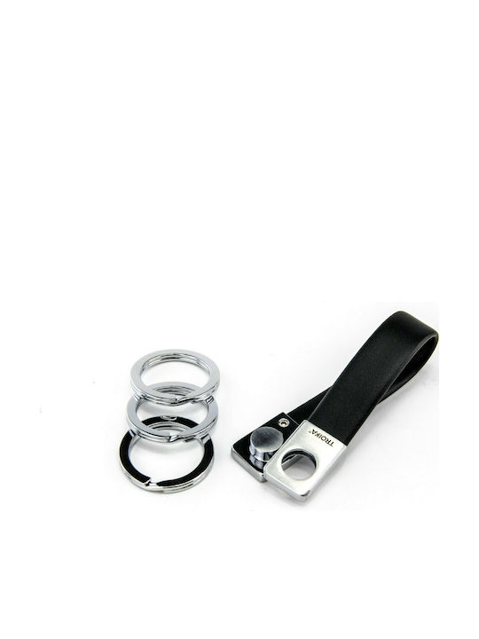 Troika Ключодържател Портфейл Twist Lock Кожен Черен