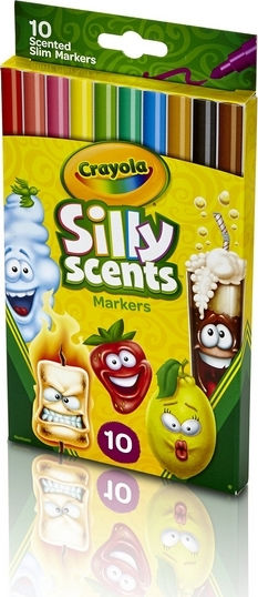Crayola Silly Scents Washable Scented Drawing Markers Set 10pcs
