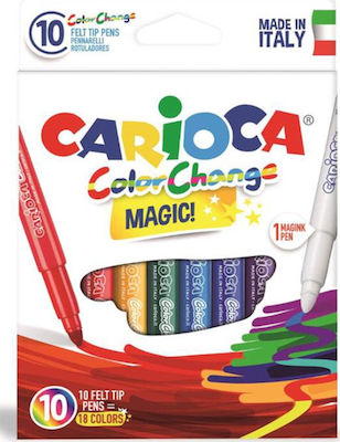 Carioca Magic Erasable Magici Markere de desen Groși Set 10 Culori 41238