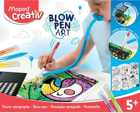 Maped Creative Blow Pen Markere de Desen 50mm Set 24buc