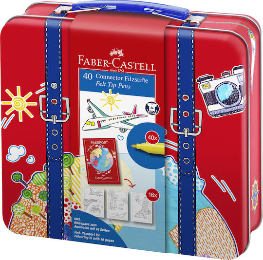 Faber-Castell Connector Markere de Desen Set 40buc