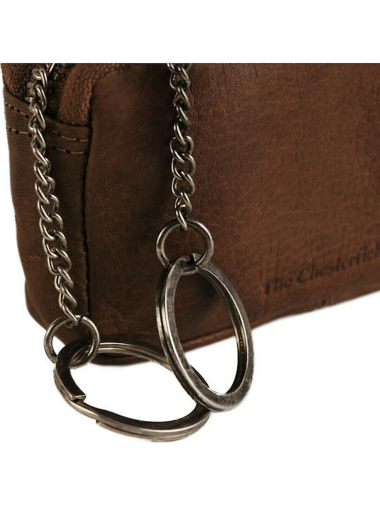 The Chesterfield Brand Handmade Key Holder Wallet Leather Tabac Brown