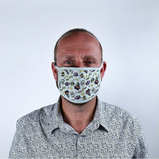 Pyramid International Cloth Face Mask Gray PYR85571 2pcs