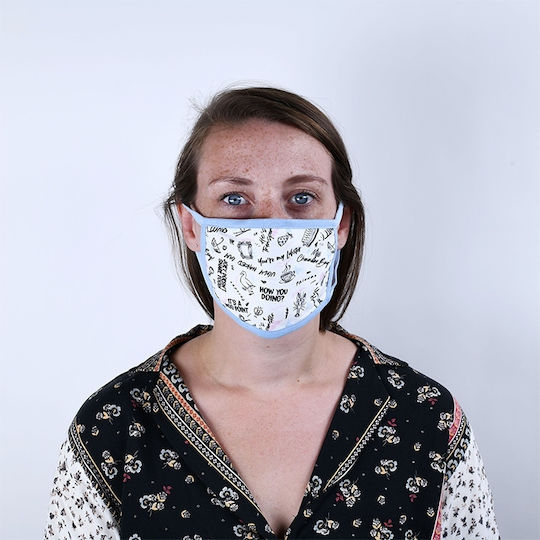 Pyramid International Face Cover Triple Layer Protection Friends Schutzmaske Stoff Gray PYR85574 GP85574 2Stück