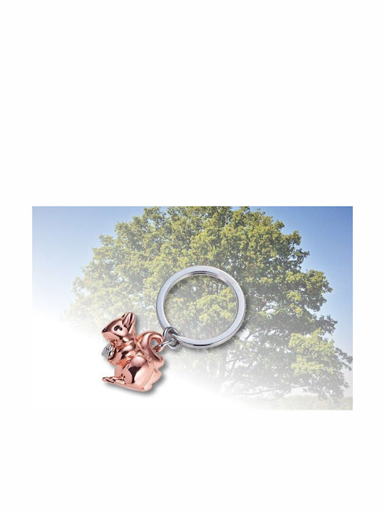 Troika Schlüsselanhänger Brieftasche Hornchen Metallisch Rose Gold