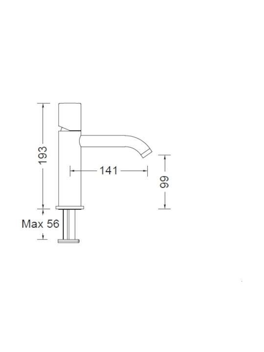 Eurorama Eletta Tecno Waschtischarmatur Black Matt