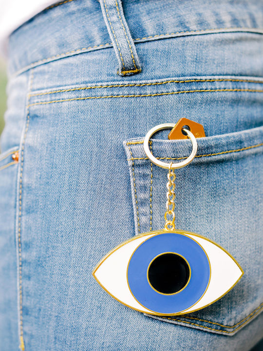 DOIY Oversized Metallic Eye Keychain