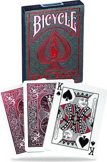 Bicycle Metalluxe Rider Back Collectible Playing Cards Laminated for Poker Red