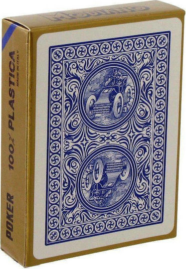 Modiano Poker Golden Trophy Τράπουλα Πλαστική για Poker Μπλε