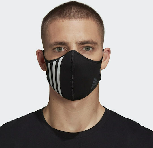 adidas Μάσκα Προστασίας Υφασμάτινη M/L Μαύρη HF7045 1τμχ